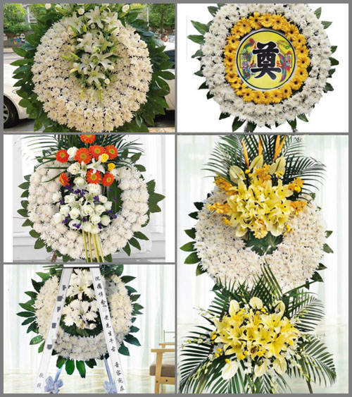 山西晋城高平市石末乡南张寨村花圈速递